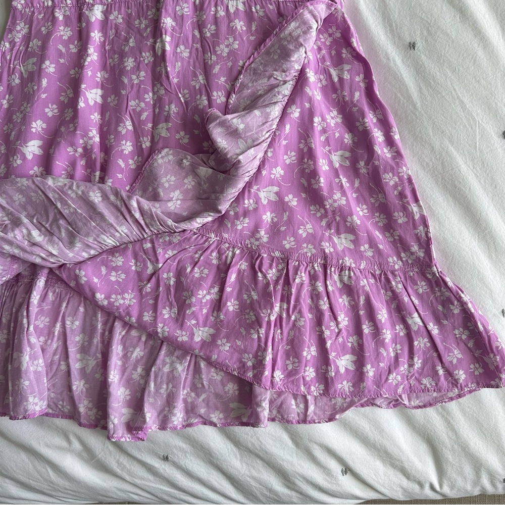 J.Crew Ruffle Front Mini Dress Floral Pattern - Picture 5 of 9